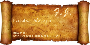 Faluba Józsa névjegykártya